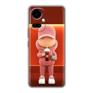 Крутые Чехлы Луи Виттон для TECNO Camon 19 (CI6n) / 19 Pro (CI8n) (AlphaPrint) (С Кофе)