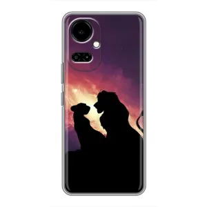 Чехол с принтом «Силуэт Симба и Налу» для TECNO Camon 19 (CI6n) / 19 Pro (CI8n)