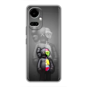 Чехлы для TECNO Camon 19 (CI6n) / 19 Pro (CI8n) - Bearbrick Louis Vuitton (PREMIUMPrint) (Тело Bearbrick)