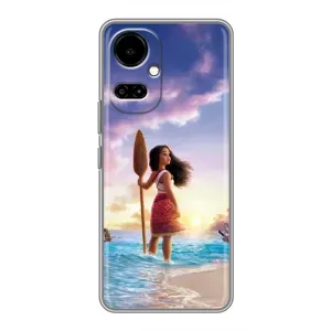 Чехол с мультфильмом Моана TECNO Camon 19 (CI6n) / 19 Pro (CI8n) (Моана с веслом)