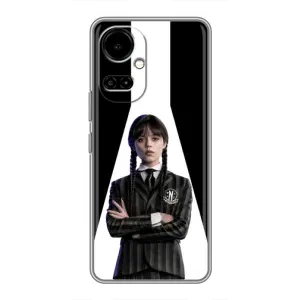 Чехлы Венсдей на TECNO Camon 19 (CI6n) / 19 Pro (CI8n) Уэнсдей (AlphaPrint) (W-Wednesday)