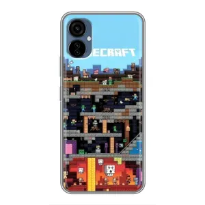 Чохол Майнкрафт на TECNO Camon 19 Neo (AlphaPrint) Minecraft (фон Minecraft)