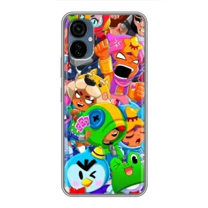 Чехлы Brawl Stars для TECNO Camon 19 Neo (AlphaPrint) (Герої Бравл Старс)