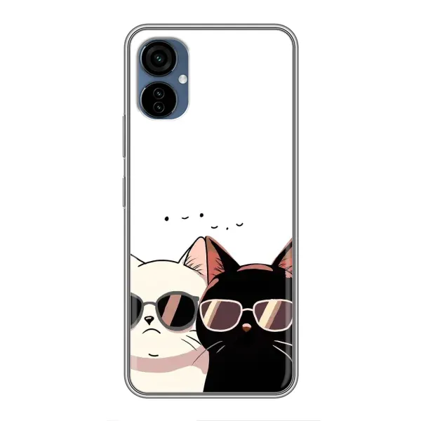 Чехол с принтом «Коты в очках» для TECNO Camon 19 Neo Чехол с принтом «Коты в очках» для TECNO Camon 19 Neo