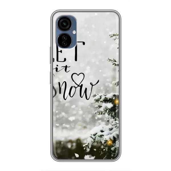Чехол с принтом «Let it snow» для TECNO Camon 19 Neo