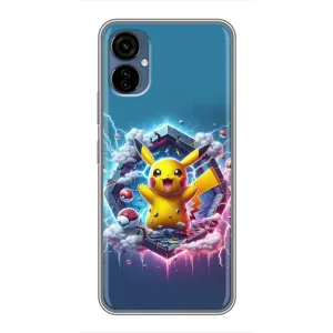 Чехол с Пикачу на TECNO Camon 19 Neo (Лого Пикачу)