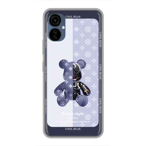 Чохол з принтом «Медведик LV» для TECNO Camon 19 Neo