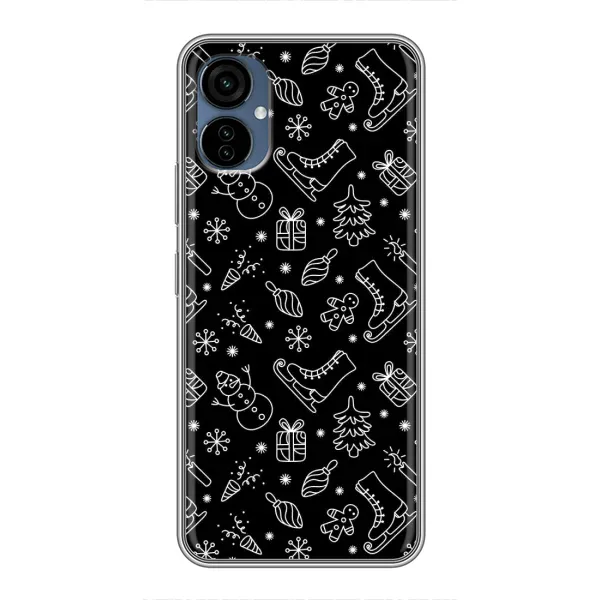 Чехол с принтом «Новогодний фон» для TECNO Camon 19 Neo