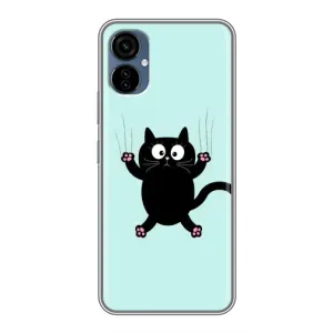 Чохол з принтом для TECNO Camon 19 Neo (AlphaPrint) Модні коти (Падаючий кіт)
