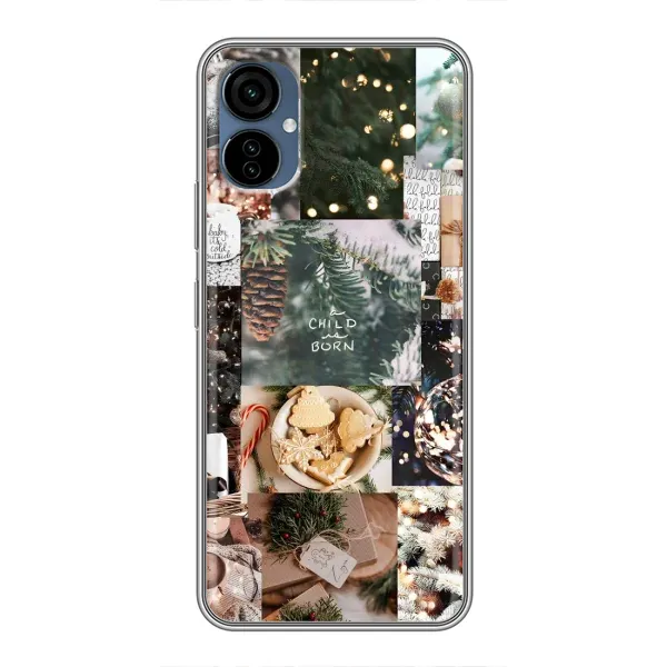 Чехол с принтом «Рождественский коллаж» для TECNO Camon 19 Neo Чехол с принтом «Рождественский коллаж» для TECNO Camon 19 Neo