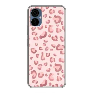 Чехол с розовым рисунком для TECNO Camon 19 Neo (Розовый леопард)
