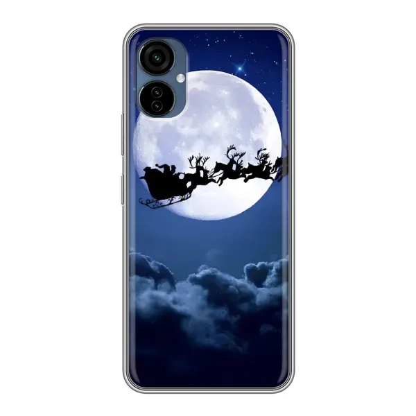 Чехол с принтом «Санта - луна» для TECNO Camon 19 Neo Чехол с принтом «Санта - луна» для TECNO Camon 19 Neo