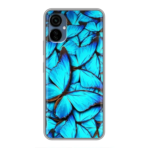 Чехол с принтом «Синие бабочки» для TECNO Camon 19 Neo