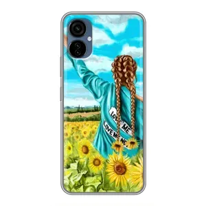 Чохол для Патріота України TECNO Camon 19 Neo - (AlphaPrint) (Україночка)