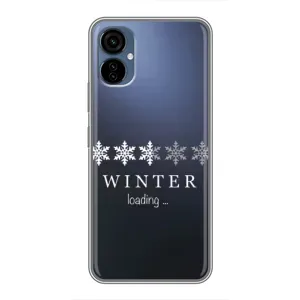 Зимні Чохли для ТЕКНО Камон 19 Нео - прозорий фон (Winter loading)