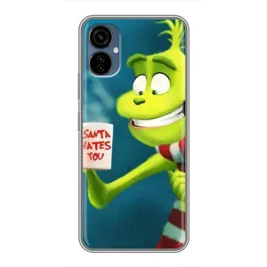 Різдвяні Чохли для TECNO Camon 19 Neo (VPrint) (Зелений Грінч)