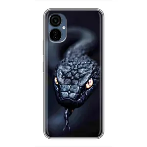 Чехол с принтом «Черная змея» для TECNO Camon 19 Neo
