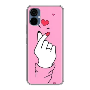 Чохол з принтом для TECNO Camon 19 Neo (AlphaPrint - Знак сердечка) (Знак Love)