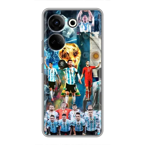 Чохол з принтом «Аргентина Мессі» для TECNO Camon 20 Pro Чохол з принтом «Аргентина Мессі» для TECNO Camon 20 Pro