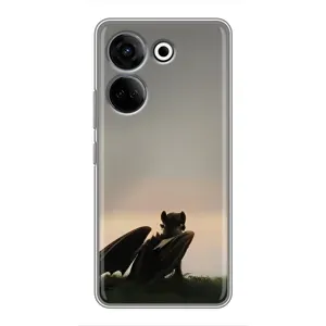 Чохол як приборкати дракона на Tecno Camon 20 Pro (Беззубик)