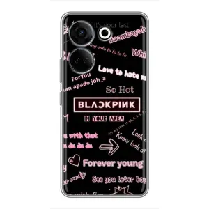 Чехол с музыкальной группой для Tecno Camon 20 Pro (BLACKPINK)