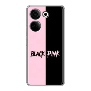Чехол с музыкальной группой для Tecno Camon 20 Pro (БлэкПинк)