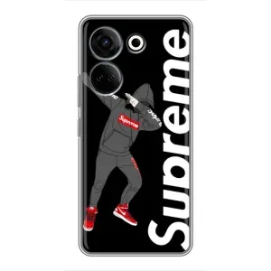 Чехол для Tecno Camon 20 Pro с картинкой Supreme (AlphaPrint) (Деб Суприм)