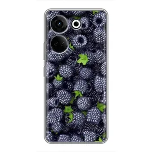 Чехлы с Фруктами для Tecno Camon 20 Pro (VPrint) (Ежевика)