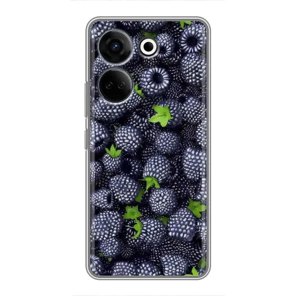 Чехол с принтом «Ежевика» для TECNO Camon 20 Pro
