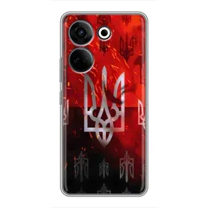 Украинские Чехлы для Tecno Camon 20 Pro с картинкой УПА (AlphaPrint) (ГЕРБ УПА)