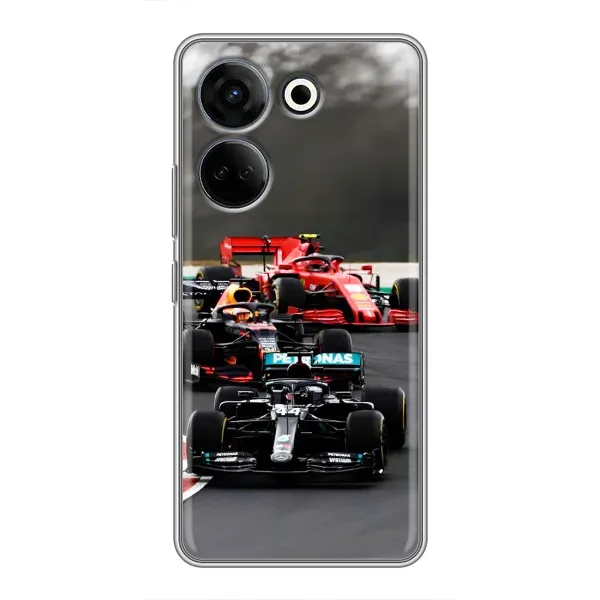 Чохол з принтом «Гонка Формула 1» для TECNO Camon 20 Pro Чохол з принтом «Гонка Формула 1» для TECNO Camon 20 Pro