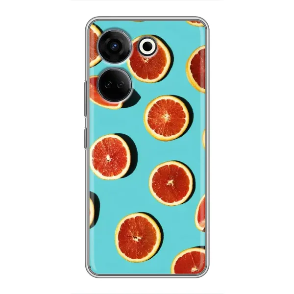 Чехол с принтом «Грейпфрут» для TECNO Camon 20 Pro