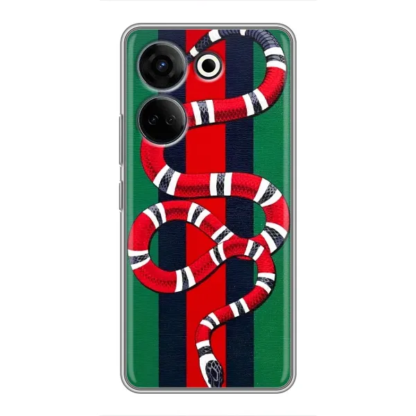 Чехол с принтом «Gucci змия» для TECNO Camon 20 Pro Чехол с принтом «Gucci змия» для TECNO Camon 20 Pro