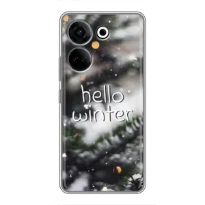 Новогодние, Праздничные Чехлы для Tecno Camon 20 Pro - 2024 год (Hello winter)