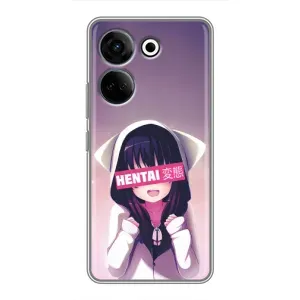 Чехлы Персонажи Аниме Наруто для Tecno Camon 20 Pro (AlphaPrint) (Hentai chan)