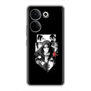 Чехлы на тему: Итачи Учиха для Tecno Camon 20 Pro (AlphaPrint) (коллаж Итачи)