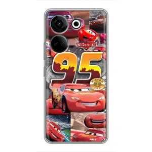 Силіконовий чохол Маквін для Tecno Camon 20 Pro (Колаж Блискавка Маквін)