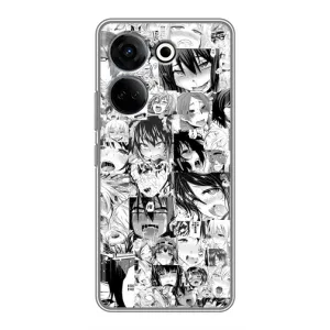 Анимешный чехол для Tecno Camon 20 Pro (Ahegao manga)