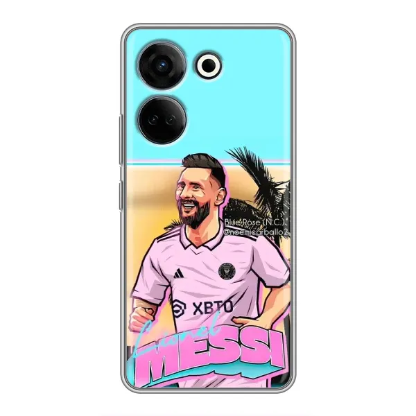 Чохол з принтом «Майами Месси» для TECNO Camon 20 Pro Чохол з принтом «Майами Месси» для TECNO Camon 20 Pro