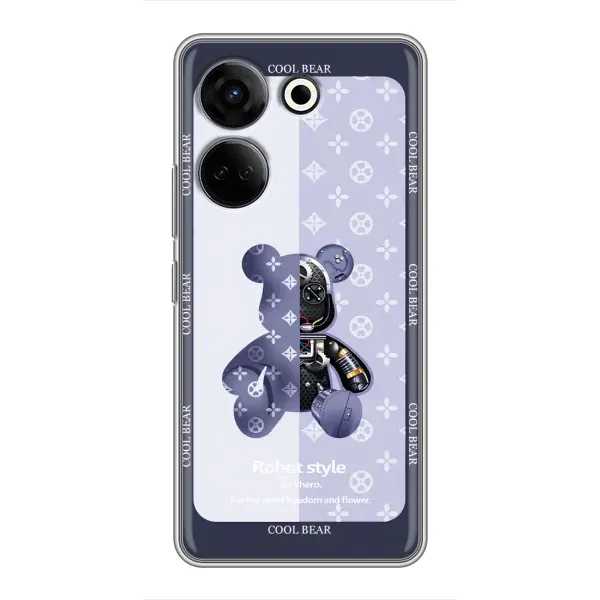 Чехол с принтом «Медвежонок LV» для TECNO Camon 20 Pro Чехол с принтом «Медвежонок LV» для TECNO Camon 20 Pro