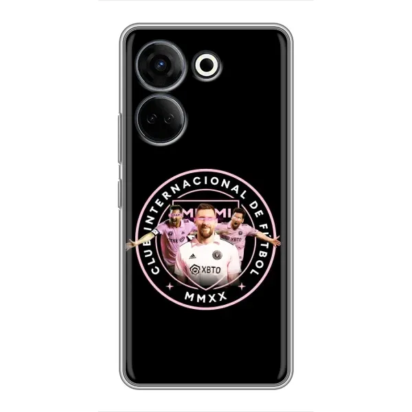 Чохол з принтом «Мессі в лого» для TECNO Camon 20 Pro Чохол з принтом «Мессі в лого» для TECNO Camon 20 Pro