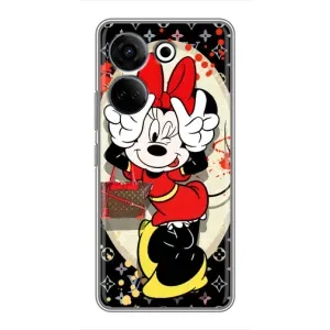 Чехол Disney Mouse Tecno Camon 20 Pro (PREMIUMPrint) (Минни peace)