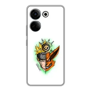 Naruto Anime Чехлы для Техно Камон 20 Про (AlphaPrint) (Наруто Курама)