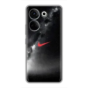 Чехол для Tecno Camon 20 Pro - с принтом Найк (AlphaPrint) (Найк красный)