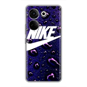 Чехол для Tecno Camon 20 Pro - с принтом Найк (AlphaPrint) (Найк принт)