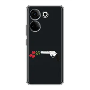 Чехлы (ART) Цветы на Tecno Camon 20 Pro (VPrint) (Неожиданные цветы)