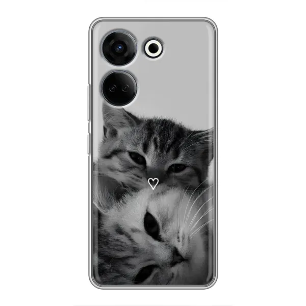 Чехол с принтом «Пара котов» для TECNO Camon 20 Pro