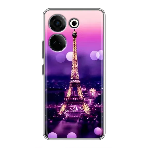 Чохол з принтом «Париж Башня» для TECNO Camon 20 Pro