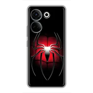 Чехол с человеком пауком для Tecno Camon 20 Pro - (AlphaPrint) (Паук марвел)