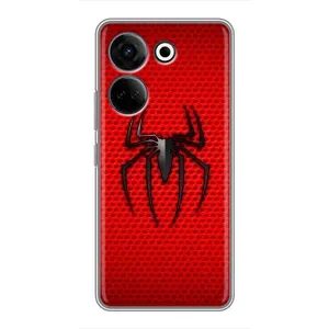 Чехол с человеком пауком для Tecno Camon 20 Pro - (AlphaPrint) (Паук Марвел)